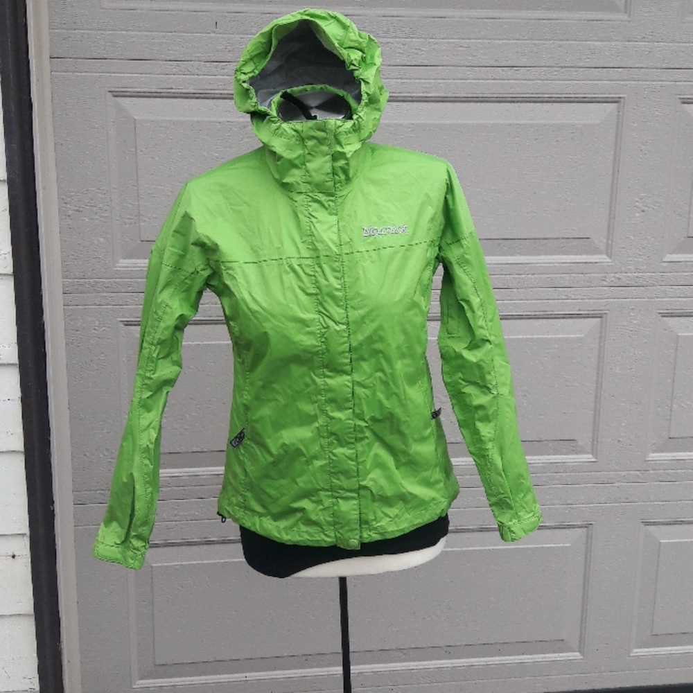 Marmot  women's  windbreaker lime green size XS
